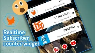 How to add Realtime Subscriber Widget to home screen | Live Subscriber Counter