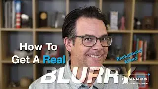 How To Get A REAL Blurry Background From Your Webcam