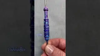 🌌 Aurora Borealis hand painted lace tools. ✨ #bobbinlace #lace #lacemaking #aurora borealis ra