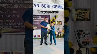Hari Anugerah Kecemerlangan Akademik 2023/24. Congratulations Fateh!