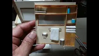 Bamboo miniature bathroom wall decorations