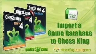 Chess King 4 Tutorial 16 - Import a Game Database to Chess King 4 for PC/Mac
