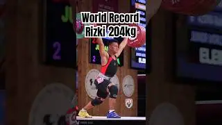 Rizki Juniansyah (79kg Indonesia 🇮🇩) 204kg / 450lbs C&J World Record 2025 World Weightlifting