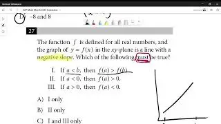 SAT Math March 2020 Calculator #27
