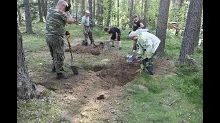 Поиск воинского захоронения в районе Тиенхаара.