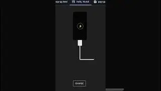Charge animation using Html,CSS and JavaScript