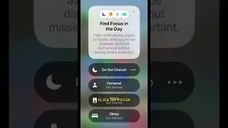 How to create a personal focus and how to make peoples calls come through #iphonetricks #iphonetips