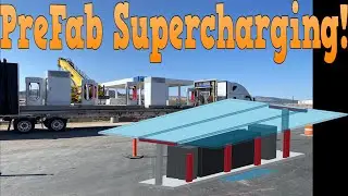 Tesla's Prefabricated Supercharging station! Solving the infrastructure Problem
