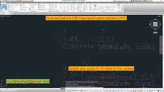13 AutoCad Civil3D how scale point details L013
