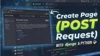 Wikipedia Clone - Create Page Working (Django POST)