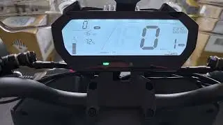Super SOCO CPX range trip rpm display switch