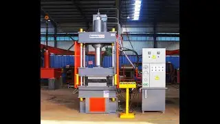 200T four-column hydraulic press with heating plate