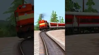 HIGH SPEED TRAIN OVERSPEEDING AT CURVE TRACK 😱 