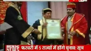 Honorary doctorate for Rajeev Shukla