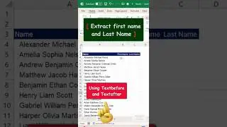 Extract first and last name using textbefore textafter 