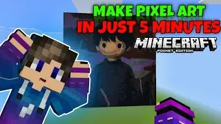 How to Make Pixel Art in Minecraft PE in Just 5 Minutes! 🎨 | Easy Tutorial