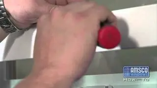 Changing the AMSCO Sentry Lock  on a Vinyl Window