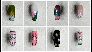 Easter Nail art compilation 2024 part 1 || How to do simple and easy nails at home