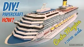 DIY Papercraft - Costa Magica 1:1000 FULL BUILD