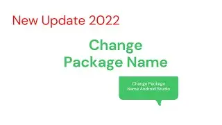 How to Change Package Name For android studio