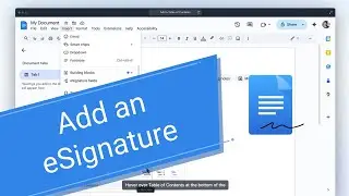 How to Add an e-Signature in Google Docs