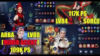MIR4 - MINER ARBA Lv80 vs Lv84 SORC - PVP
