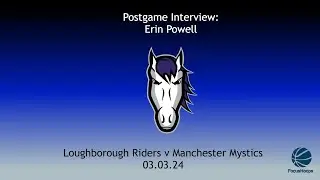 Postgame with Loughborough Riders Erin Powell