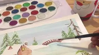 Navidad en Acuarela