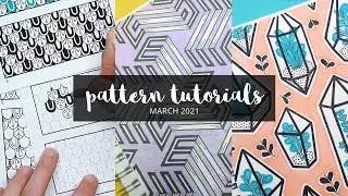 Pattern Doodle Guides Compilation | Drawing Tutorials on Patreon (March 2021)