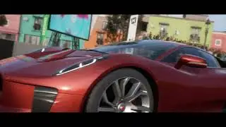 Forza Horizon 5, кольцевой авто кросс по городу на Jaguar C-X75, 1-е место, NewPCXNG-2023 ..*****