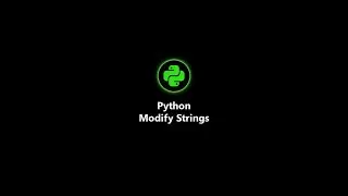 String modification in python