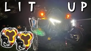 RZR Turbo R Gets A Set Of Novsight HALO Series 3" LED Pods With DRL 48W Twin Light System