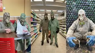 Что будет если пойти гулять в ХИМЗАЩИТЕ / Реакция людей