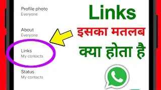Links setting ka matlab kya hai | Links setting in WhatsApp