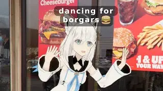 Fubuki coffin dance at burger store pt 1「 Shirakami Fubuki  」Kanauru Original