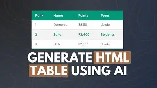 How to Generate HTML Table For your Website ( With 1 Click )  | Extract tables from Images