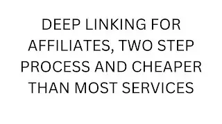 Deep Linking for Affiliates: Simple two steps to gain more conversions.
