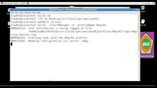 start and stop the Deployment manager dmgr in IBM WebSphere Application Server v 8 5 on Linux
