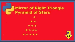 Mirror of right triangle of pyramid in python