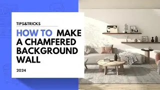 How to make a chamfered background wall