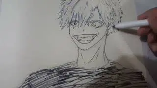 Drawing Nah I'd win character. | 呪術廻戦