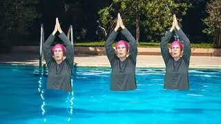 Synchronized Swimming Green Screen (DoInk)