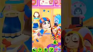 Pomni Vs Ragatha 💙❤️💜 #digitalcircus #pomni #ragatha #mytalkingangela2 #funny #edit #meme #gameplay