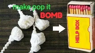 Make pop it bomb at home | Diwali pataka making using match sticks