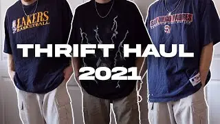 THRIFT TRY-ON HAUL SUMMER 2021 (Thrifted Lookbook | Men's Thrift Haul)