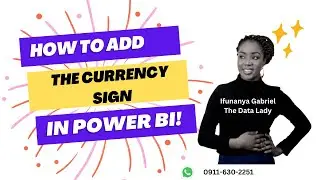 How to add currency sign in Power BI 