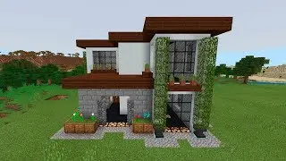 MineCraft | Как построить | Дом в стиле Райта