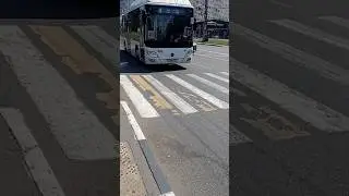 🇷🇺Прибытие автобуса Lotos 105C02 №489 "ст.Расторгуево–м.Кантемировская" на ост. Гастроном(г. Видное)
