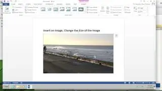 Learn to Insert an Image and Change the Size of the Image