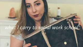 What’s In My Bag For Class | social work student